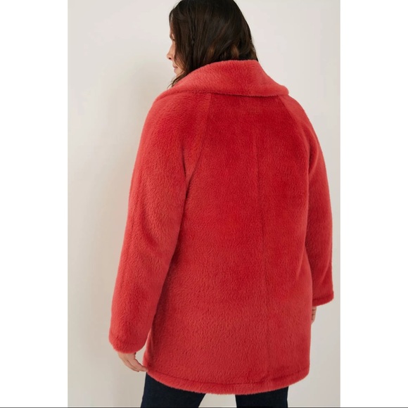 Anthropologie Sanctuary Elena Plush Shawl Jacket - in Medium Pink - NWT - SZ XL - Picture 8 of 13